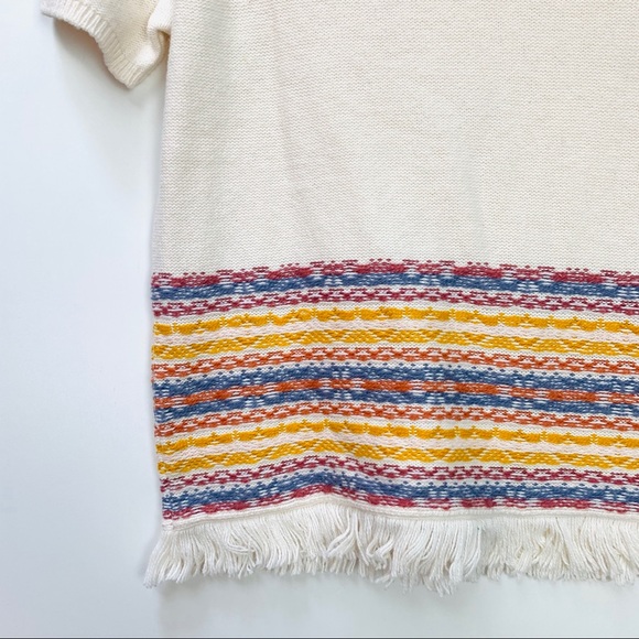 NEW Madewell Fringed Jacquard Sweater Tee L2874 - Picture 5 of 8